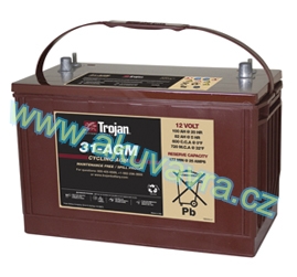 Trakční akumulátor Trojan 30 XHS  -  355 x 171 x 256