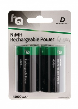 Vysoce kvalitní dobíjecí baterie Ni-MH  HR20 4000mAh. Cena = 1 blistr se 2 bateriemi