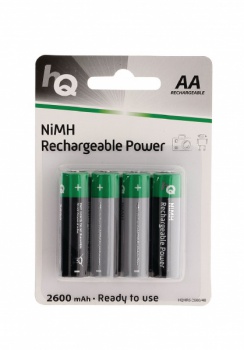 Vysoce kvalitní dobíjecí baterie Ni-MH AA 2600mAh. Cena = 1 blistr se 4 bateriemi