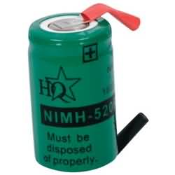 Akumulátor NiMH s pájecími vývody 16.8 x 28mm